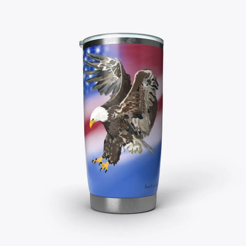 Patriotic American Bald Eagle